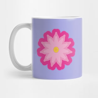 Pink Flower Design Mug